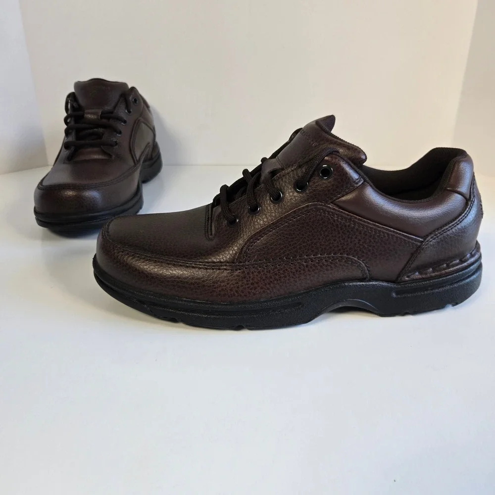Rockport World Tour Classic Leather Men Size 9 Brown Walking Shoes K71201